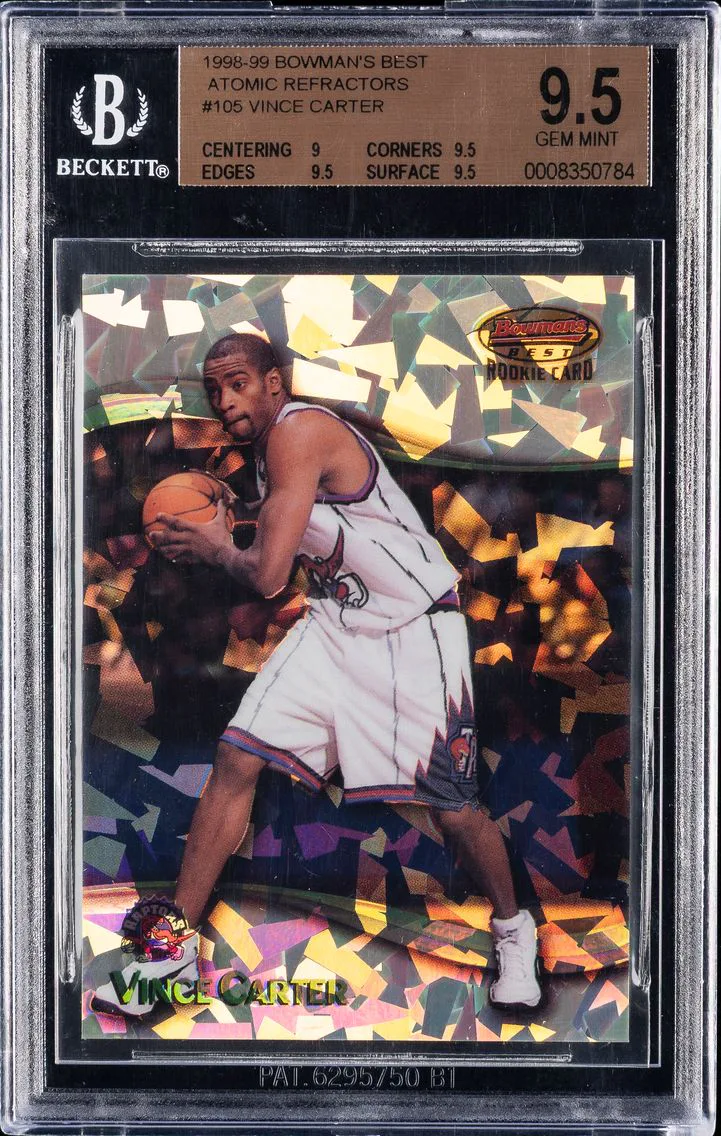 1998 #105 Vince Carter BGS 9.5 B