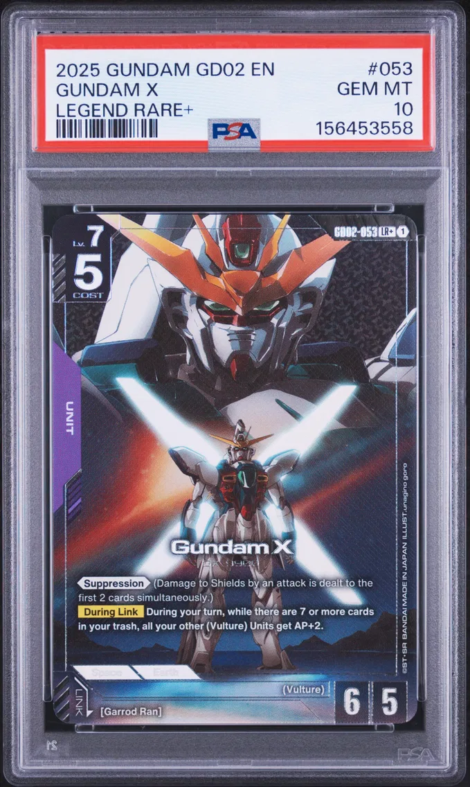 2025 #053 Gundam X PSA 10 Gundam Dual Impact