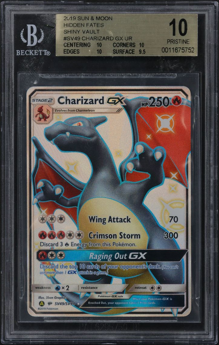 2019 #SV49 Charizard GX UR BGS 1