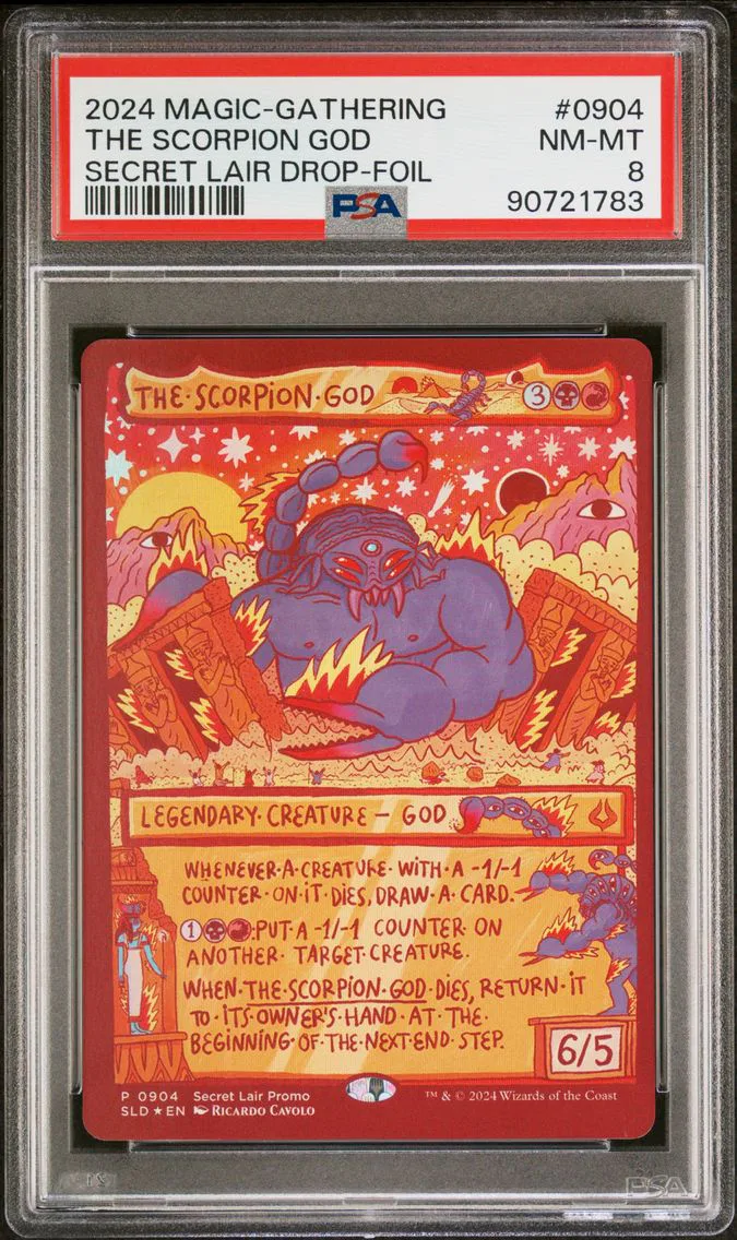 2024 #904 THE SCORPION GOD PSA 8 THE GATHERING SECRET LAIR DROP MAGIC