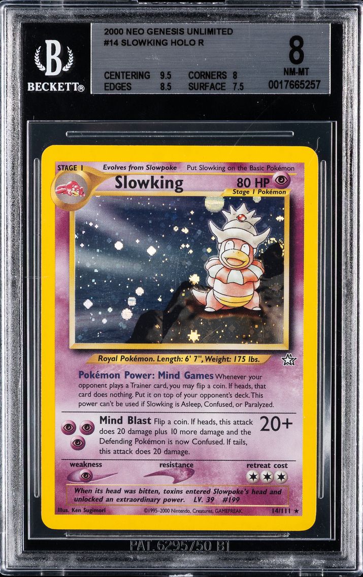 2000 #14 Slowking-Holo BGS 8 Neo