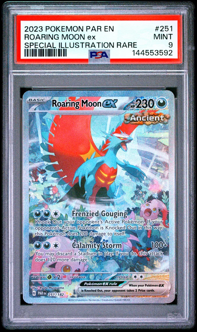 2023 #251 Roaring Moon EX PSA 9 Par EN-Paradox Rift
