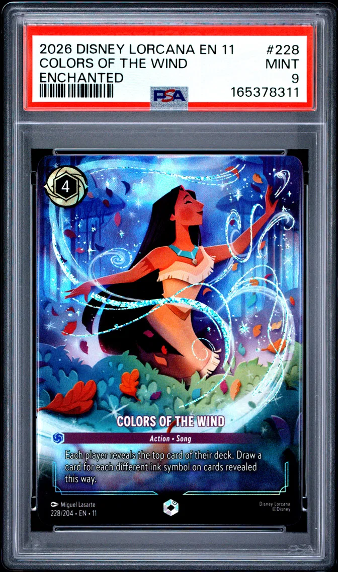 2026 #228 Colors of the Wind PSA 9 Disney Lorcana EN 11-Winterspell
