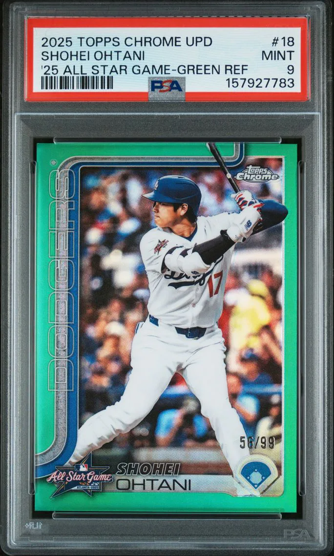 2025 #18 Shohei Ohtani PSA 9 Topps Chrome Update 2025 All Star Game