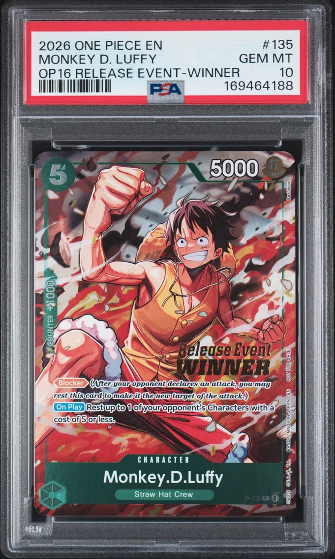 2026 #135 Monkey D. Luffy PSA 10 One Piece Promos