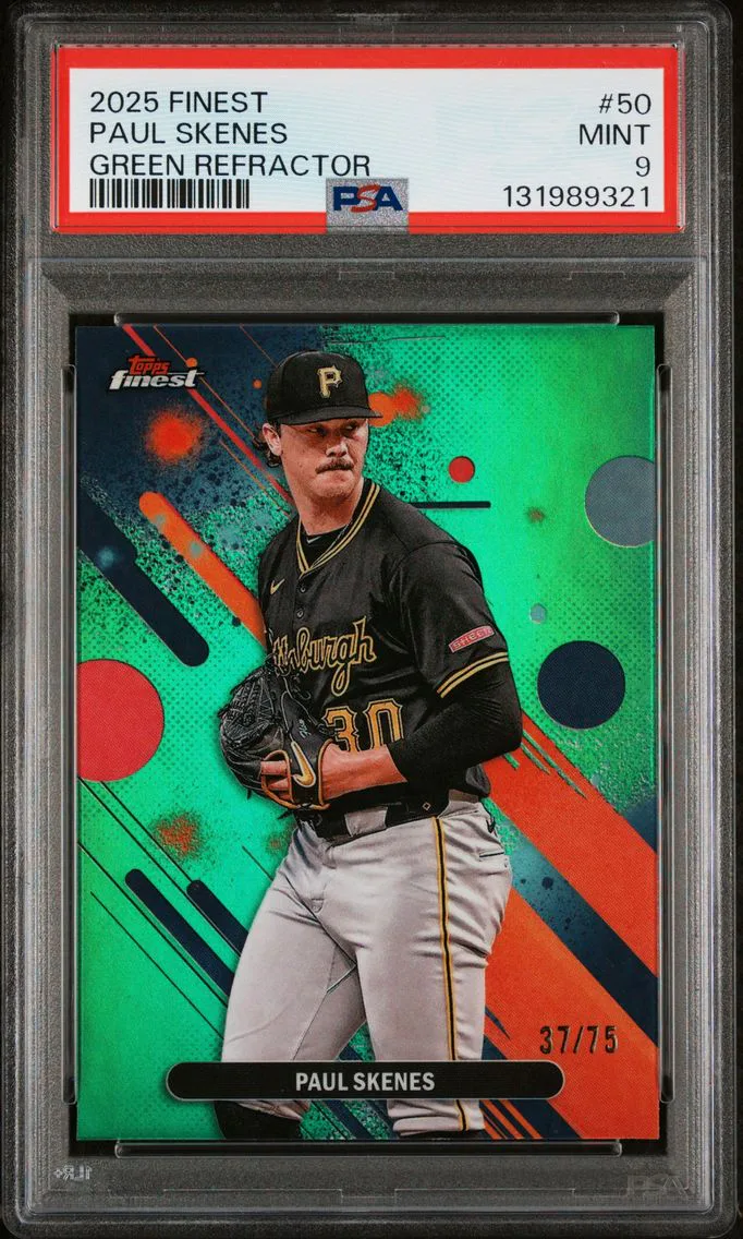 2025 #50 Paul Skenes PSA 9 Topps Finest