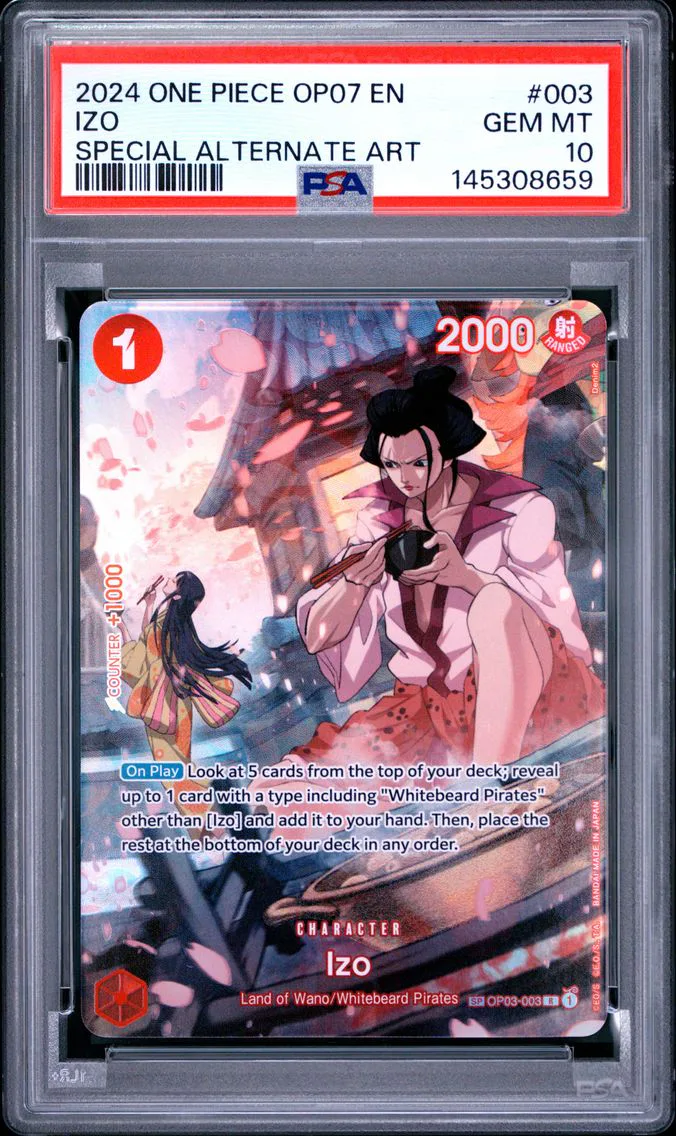 2024 #003 Izo PSA 10 One Piece OP07-500 Years in the Future