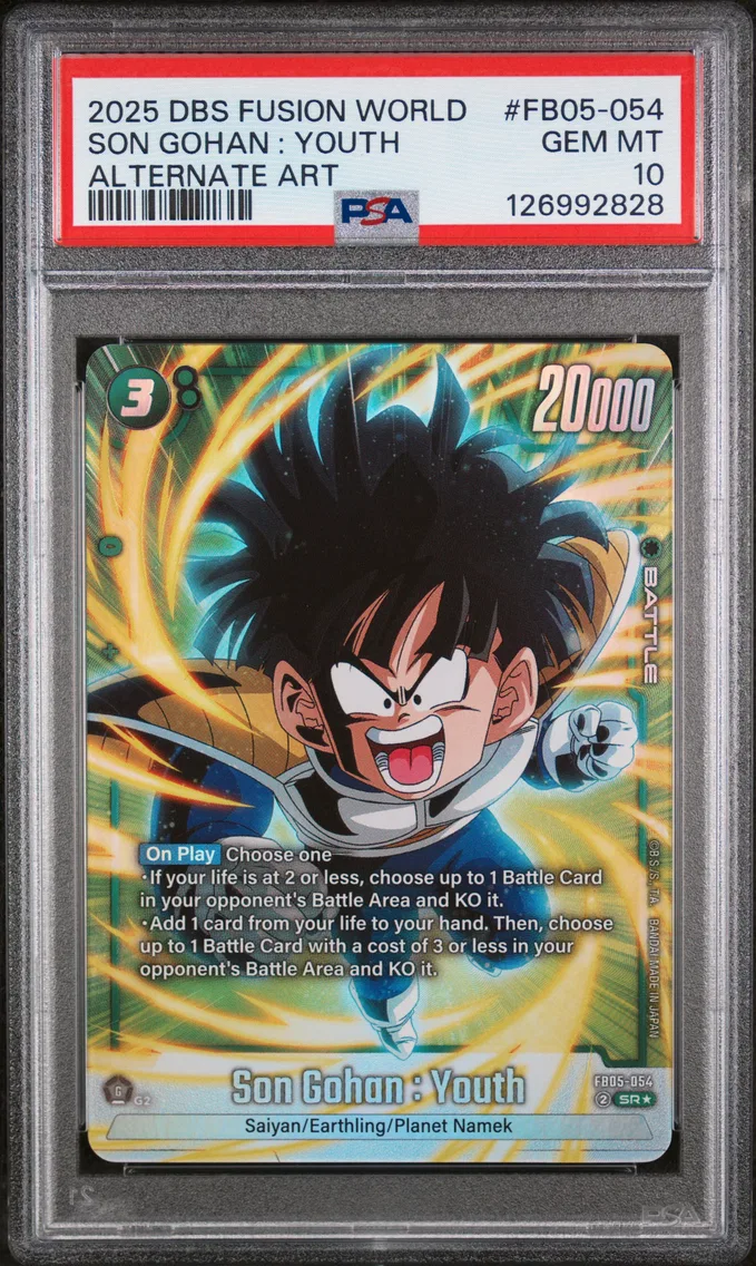2025 #FB05-054 Son Gohan : Youth PSA 10 Dragon Ball Super Card Game Fusion World New Adventure