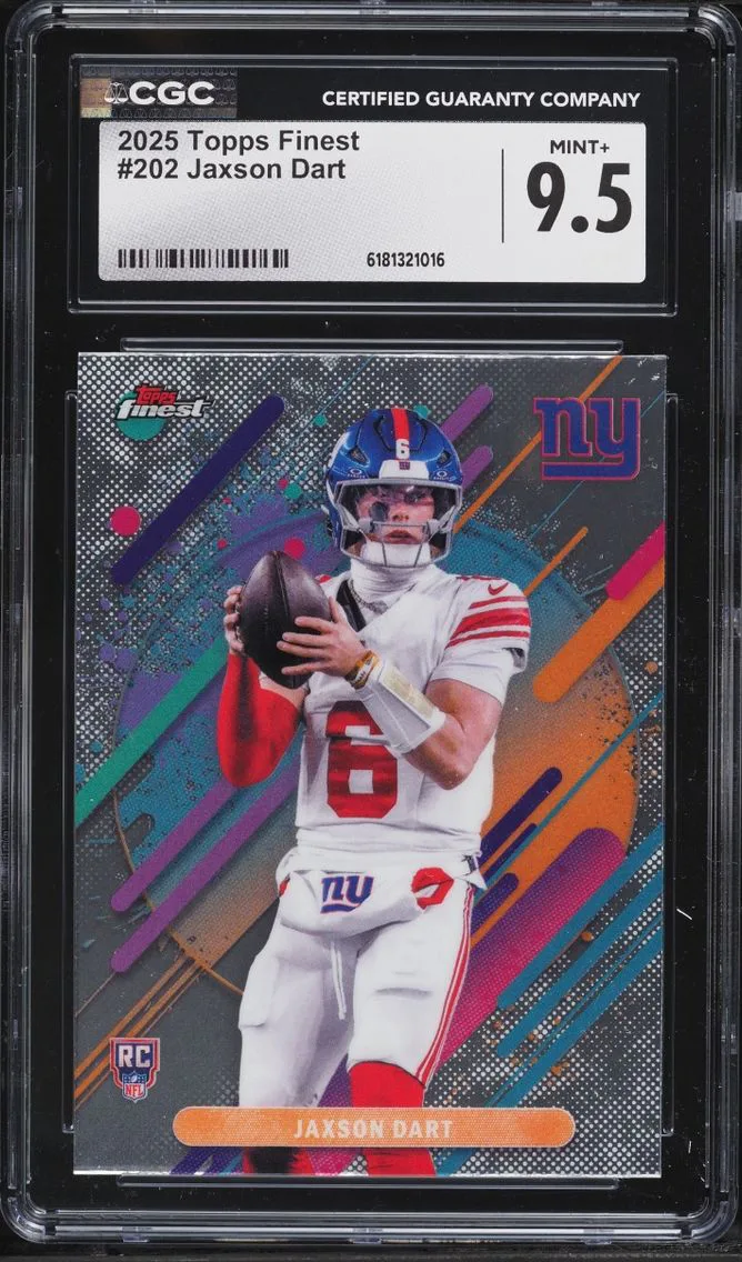 2025 Finest Jaxson Dart ROOKIE #202 CGC 9.5 MINT+