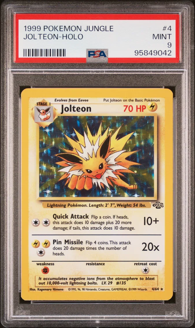 1999 #4 Jolteon-Holo PSA 9 Jungl