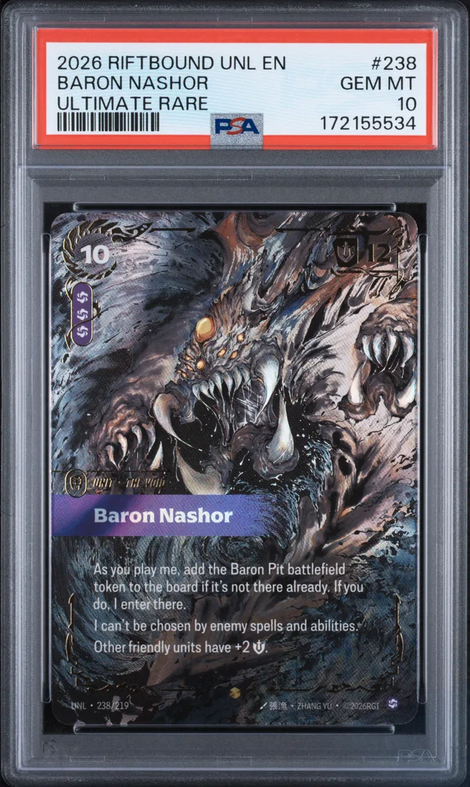 2026 #238 Baron Nashor PSA 10 Riftbound: League of Legends Unl-Unleashed