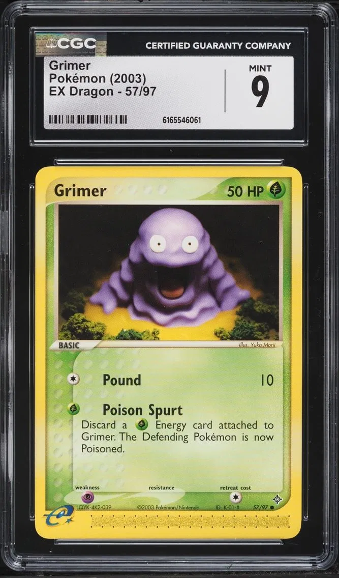 2003 Pokemon EX Dragon Grimer #57 CGC 9 MINT