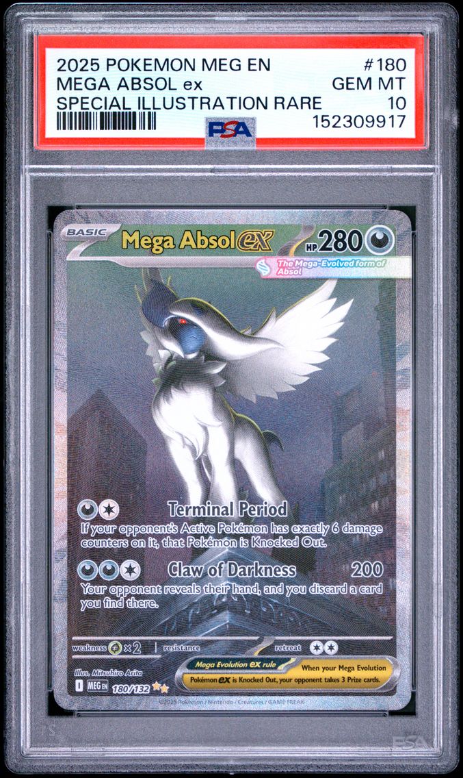 2025 #180 Mega Absol EX PSA 10 Meg EN-Mega Evolution