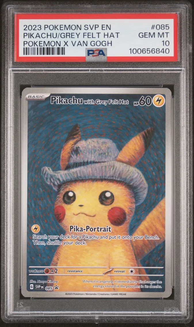 2023 #085 Pikachu With Grey Felt Hat PSA 10 Svp EN-SV Black Star Promo