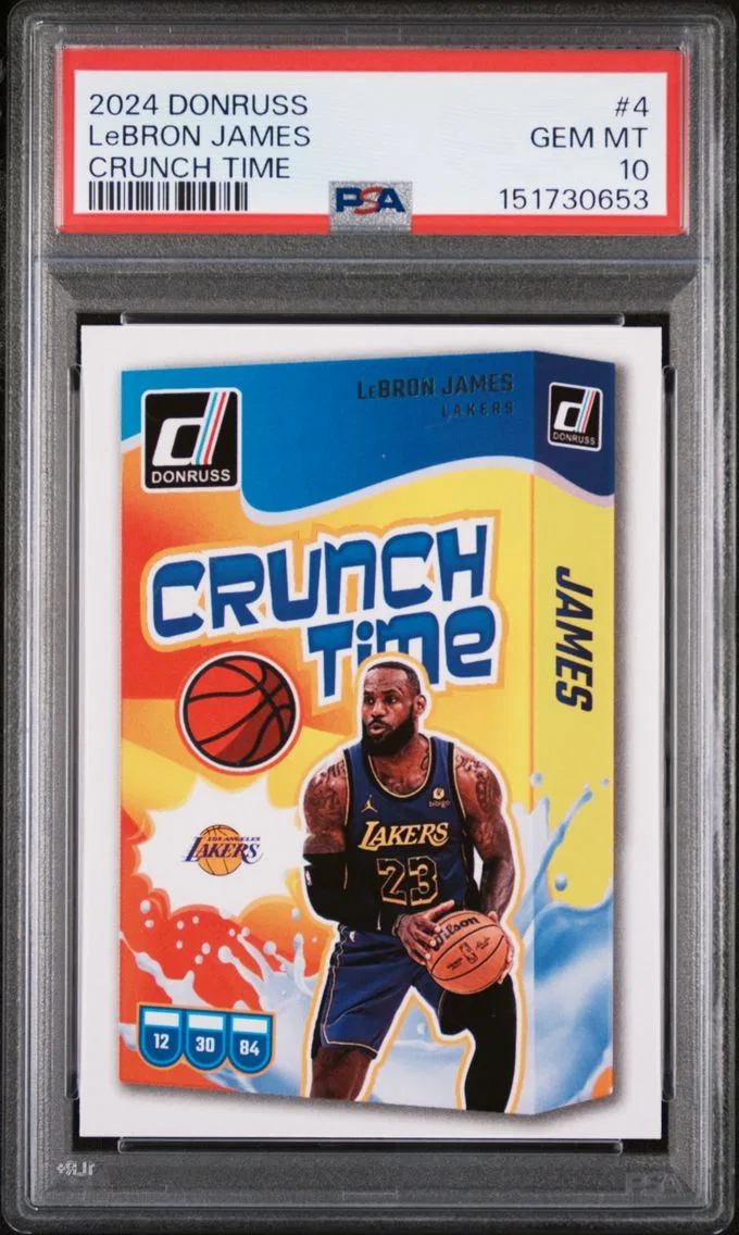 2024 #4 LeBron James PSA 10 Panini Donruss Crunch Time