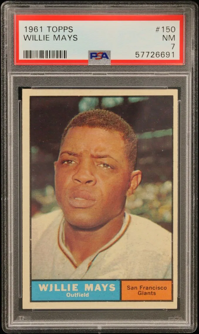 1961 #150 Willie Mays PSA 7 Topps