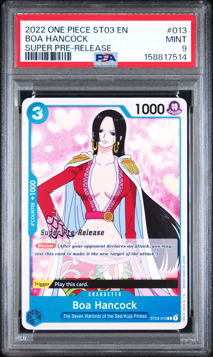 2022 #013 Boa Hancock PSA 9 One Piece Starter Deck ST03-the Seven Warlords of the Sea