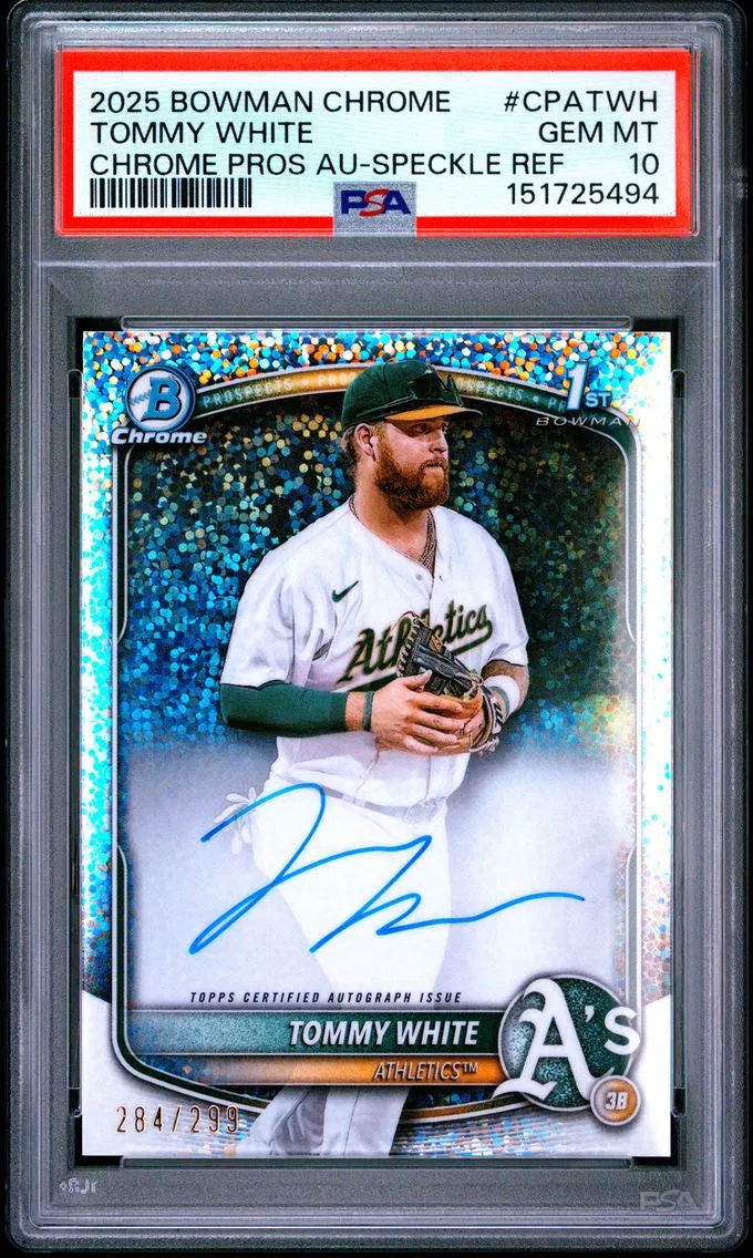 2025 #CPATWH Tommy White PSA 10 Bowman Chrome Prospect Autographs
