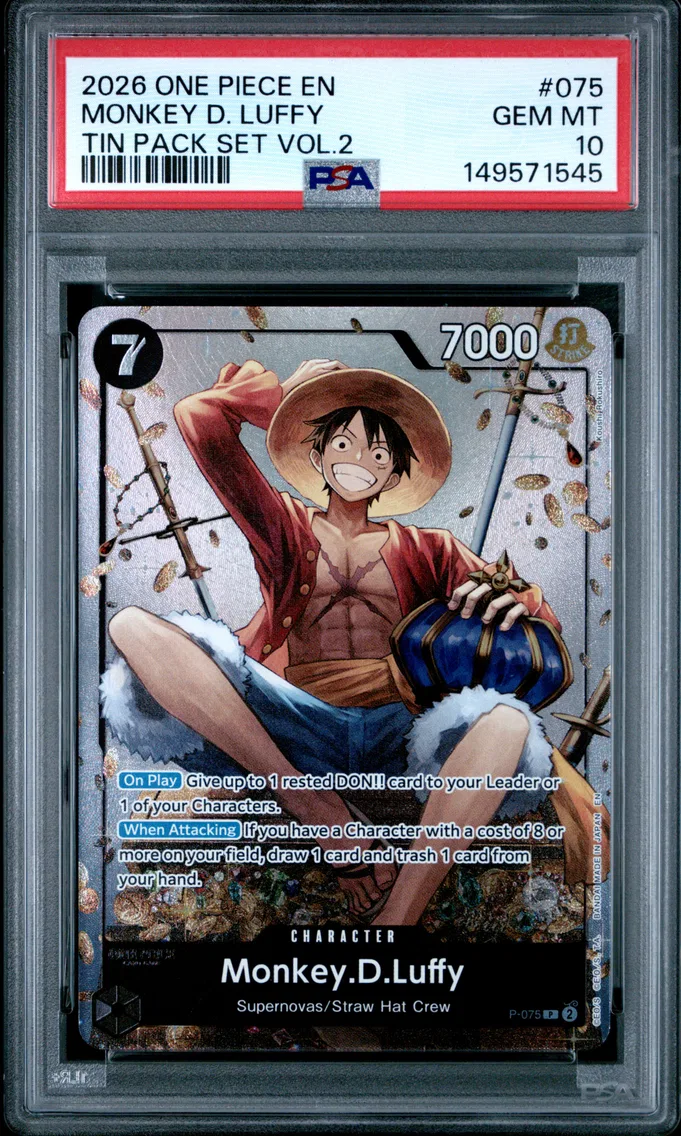 2026 #075 Monkey D. Luffy PSA 10 One Piece Promos