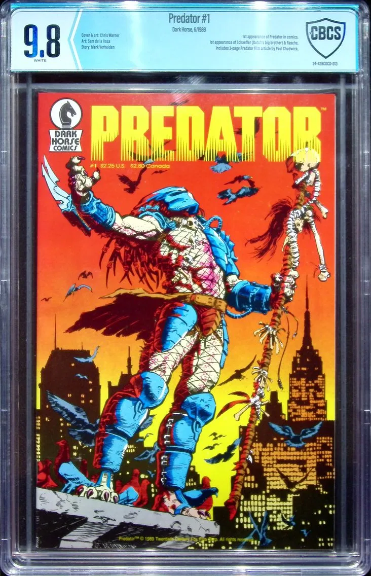 1989 Predator #1 CBCS 9.8 Dark Horse Comics