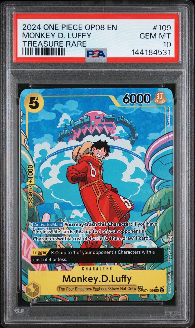 2024 #109 Monkey D. Luffy PSA 10