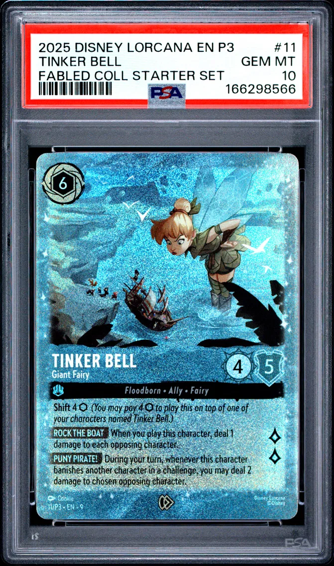 2025 #11 Tinker Bell - Giant Fairy PSA 10 Disney Lorcana EN P3-Promo