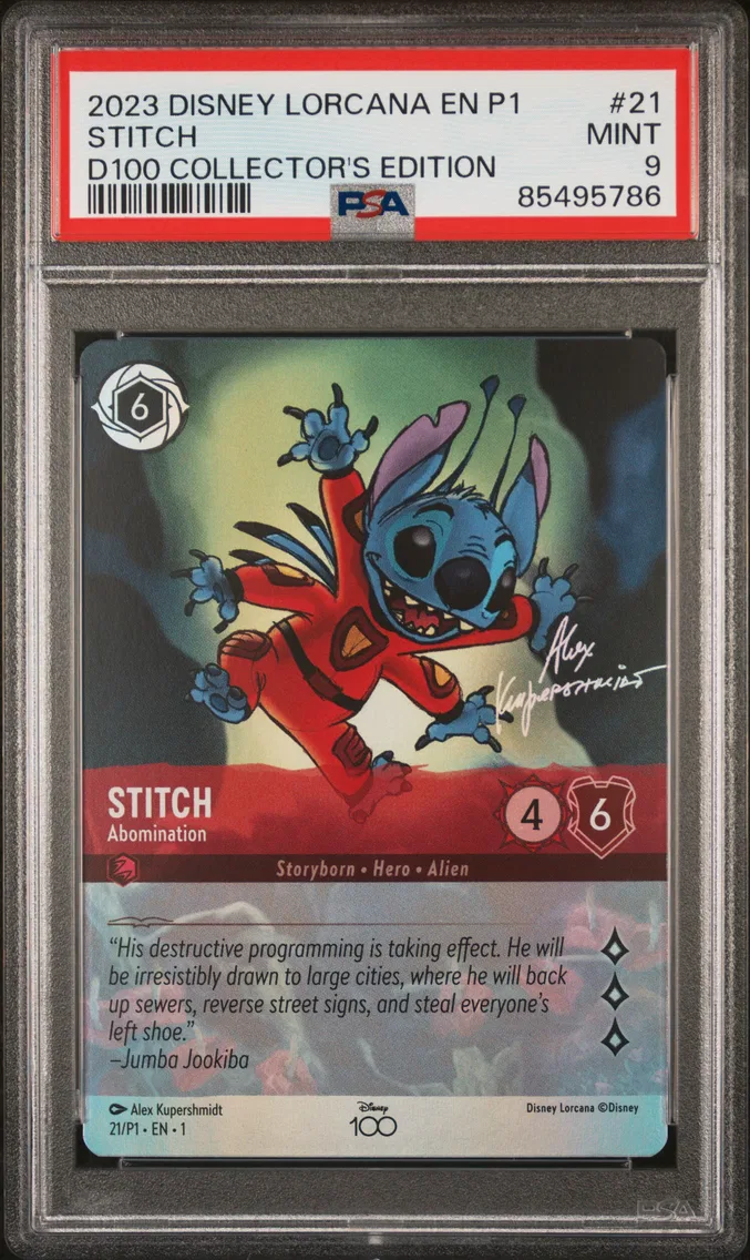 2023 #21 Stitch - Abomination PSA 9 Disney Lorcana EN P1-Promo