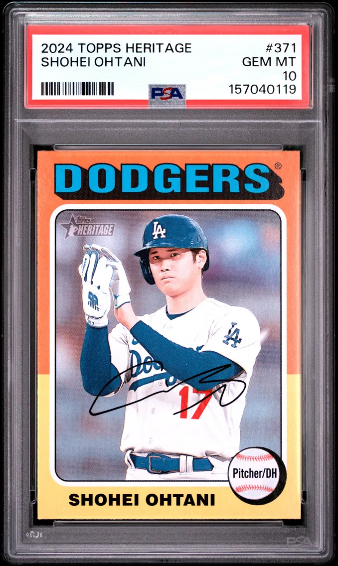 2024 #371 Shohei Ohtani PSA 10 Topps Heritage