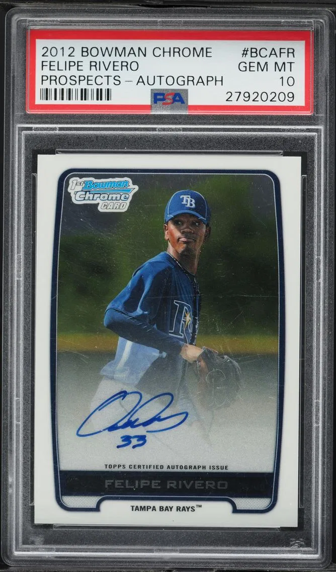 2012 #BCAFR Felipe Rivero PSA 10 Bowman Chrome Prospects Baseball
