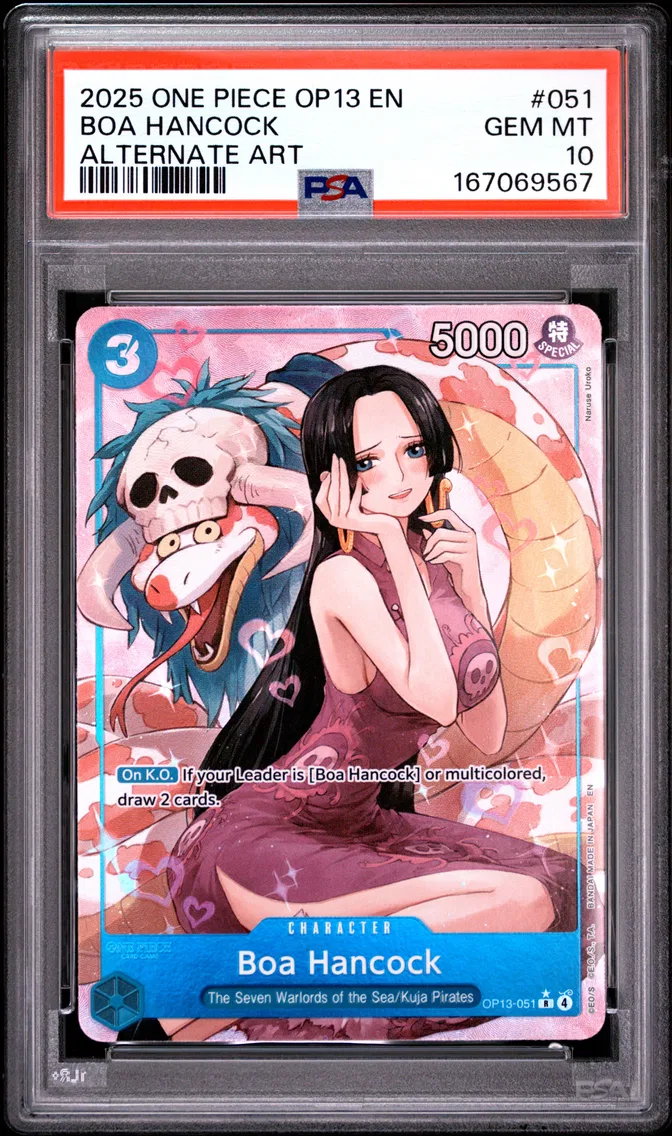 2025 #051 Boa Hancock PSA 10 One Piece OP13-Carrying on His Will