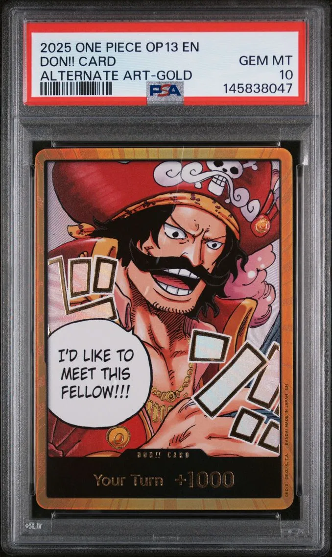 2025 #NA Don!! Card PSA 10 One Piece OP13-Carrying on His Will