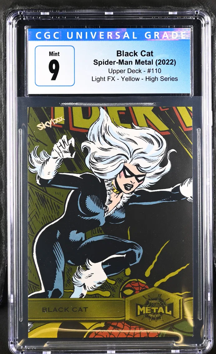 2022 #110 Black Cat CGC 9 Spider-Man Metal - English