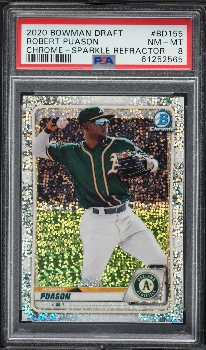 2020 #BD155 Robert Puason PSA 8 Bowman Draft Baseball