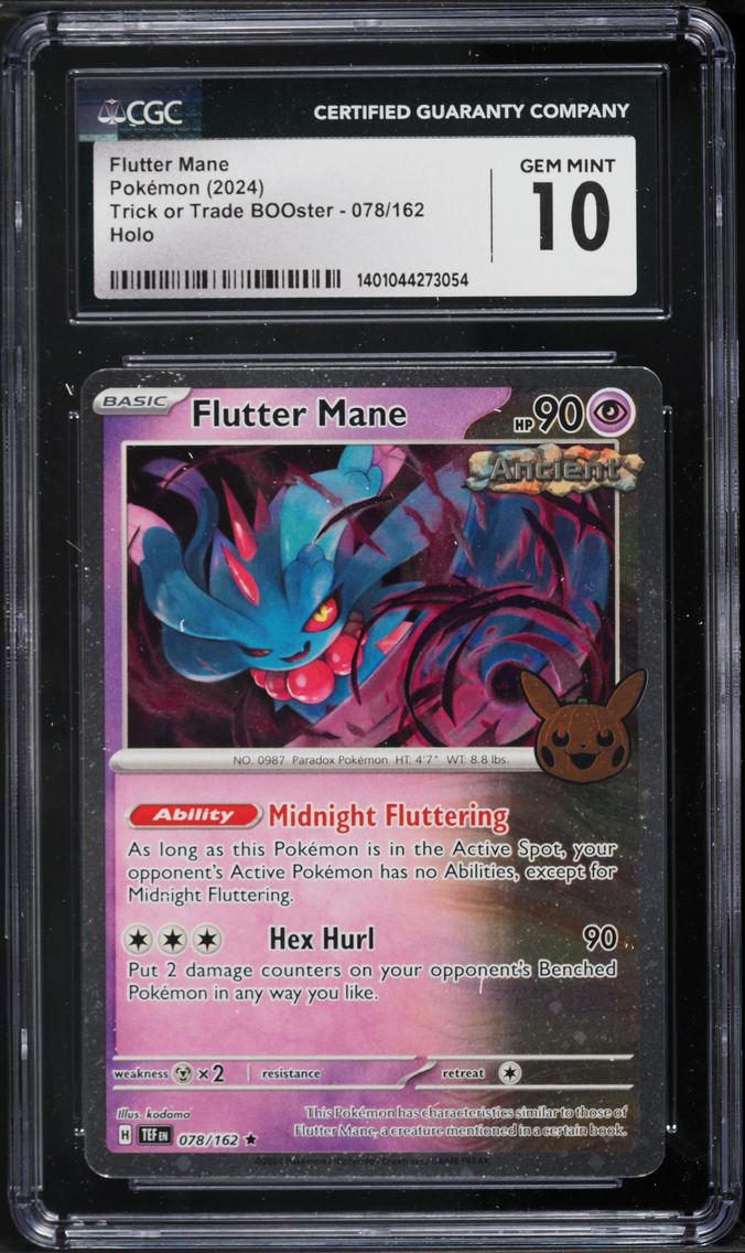 2024 #078 Flutter Mane CGC 10 Trick or Trade Pokemon