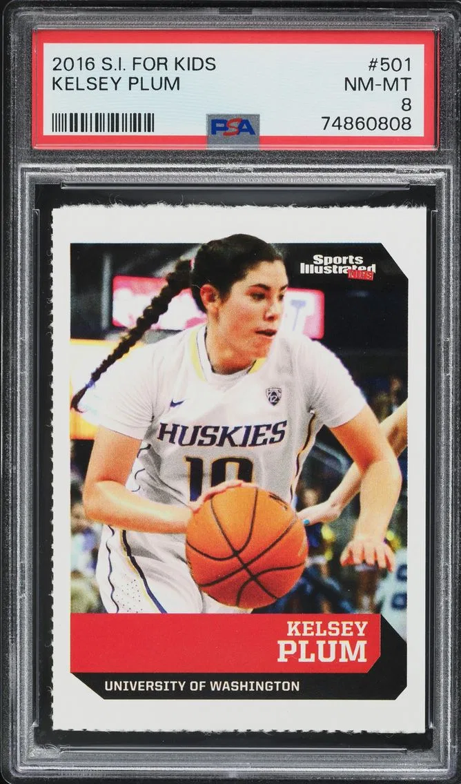 2016 SPORTS ILLUSTRATED FOR KIDS KELSEY PLUM ROOKIE #501 PSA 8 NM-MT