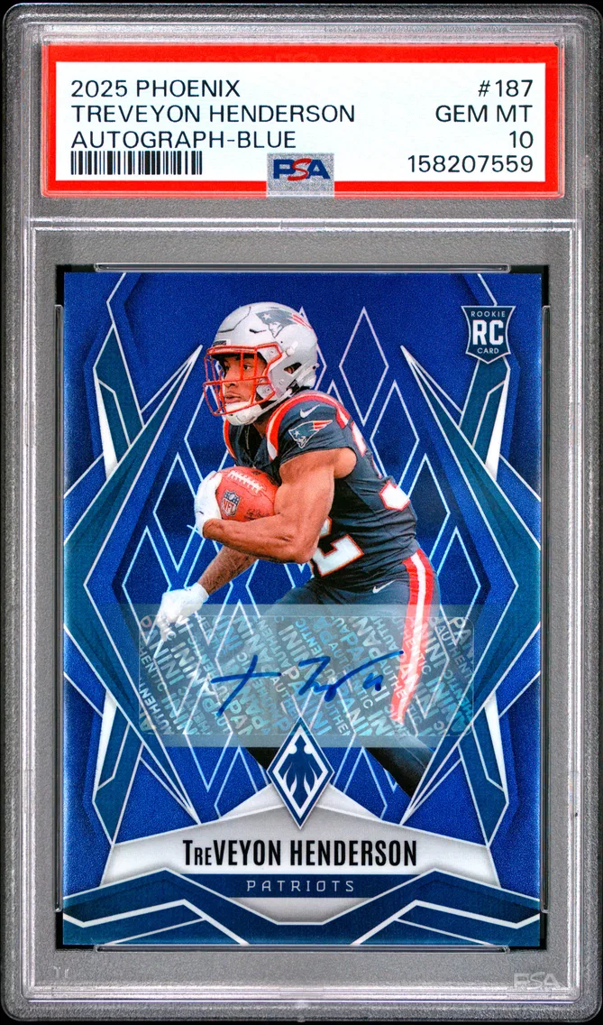 2025 #187 Treveyon Henderson PSA 10 Panini Phoenix