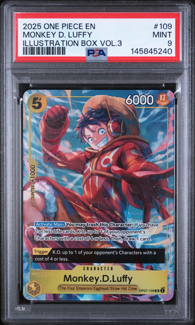 2025 #109 Monkey D. Luffy PSA 9 One Piece Promos