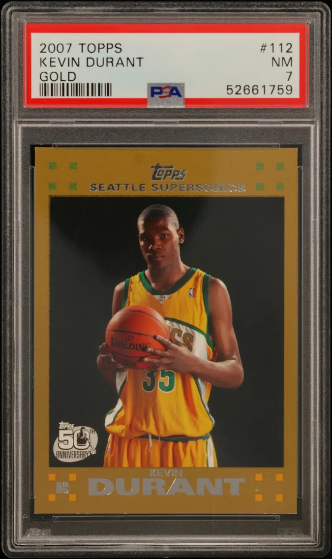 2007 #112 Kevin Durant PSA 7 Topps