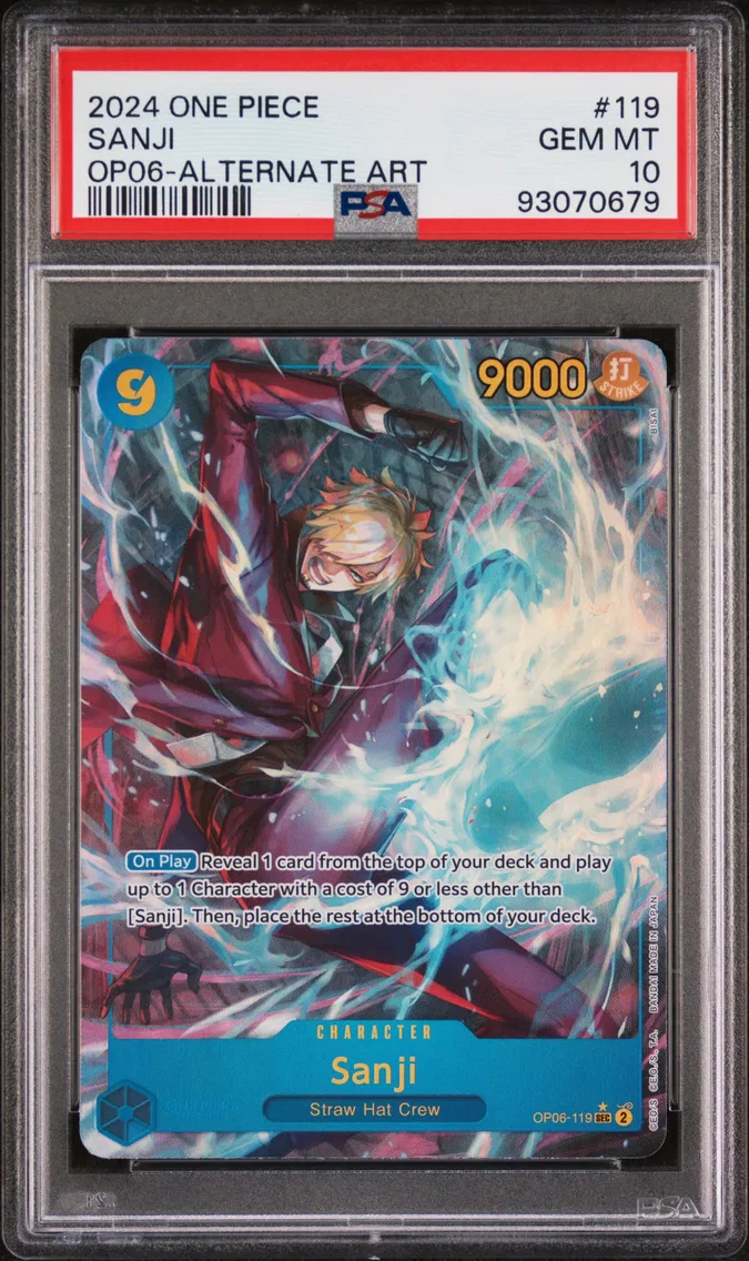 2024 #119 Sanji PSA 10 One Piece OP06-Wings of the Captain