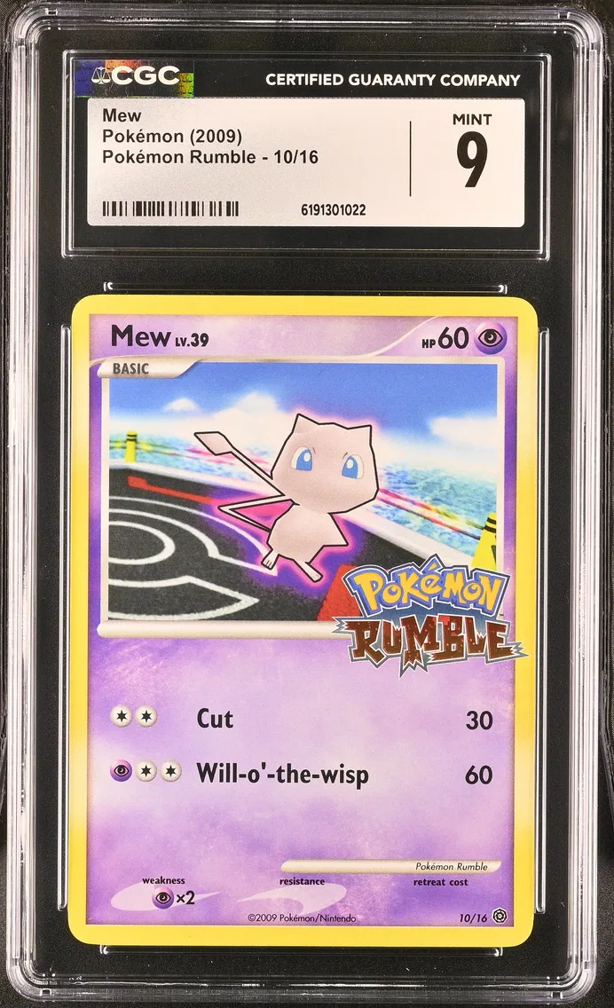 2009 #10 Mew CGC 9 Pokemon Rumble - English