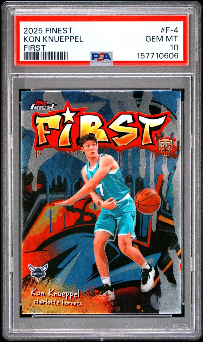2025 #F-4 Kon Knueppel PSA 10 Topps Finest First