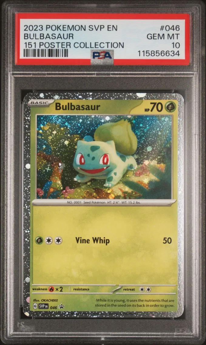 2023 #046 Bulbasaur PSA 10 Svp EN-SV Black Star Promo Pokemon