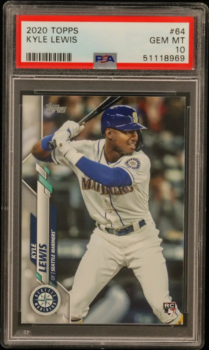 2020 #64 Kyle Lewis PSA 10 Topps