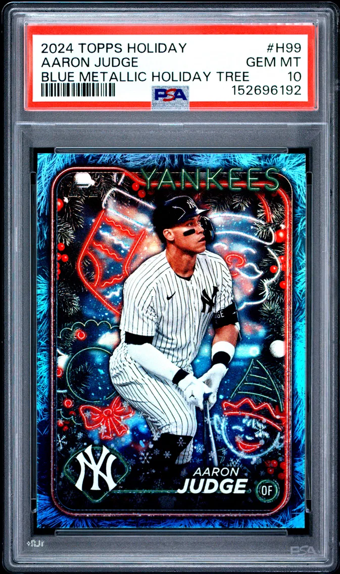 2024 #H99 Aaron Judge PSA 10 Topps Holiday
