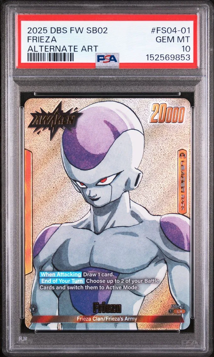 2025 #FS04-01 Frieza PSA 10 Dragon Ball Super Card Game Fusion World Manga Booster 02