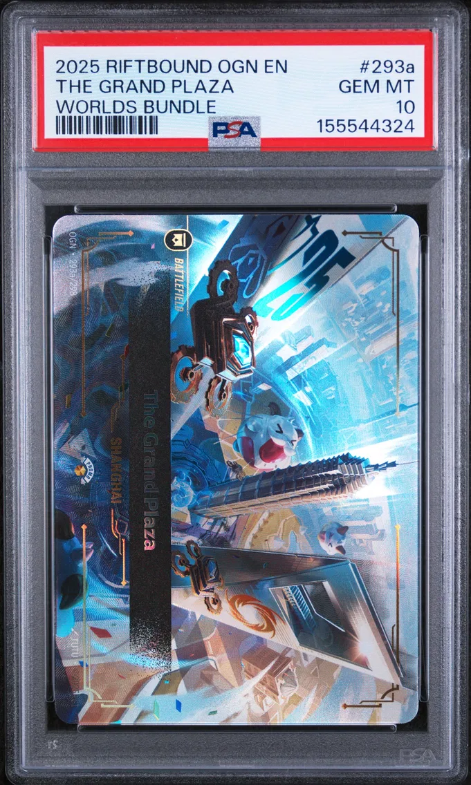 2025 #293a The Grand Plaza PSA 10 Riftbound: League of Legends Ogn-Origins
