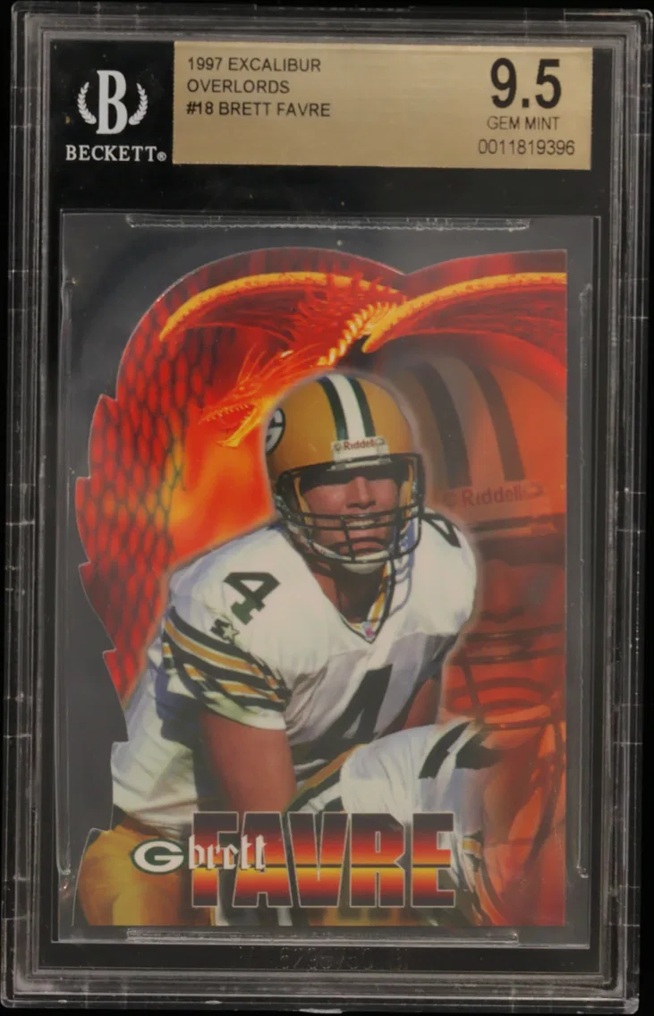 1997 #18 Brett Favre BGS 9.5 Excalibur Overlords