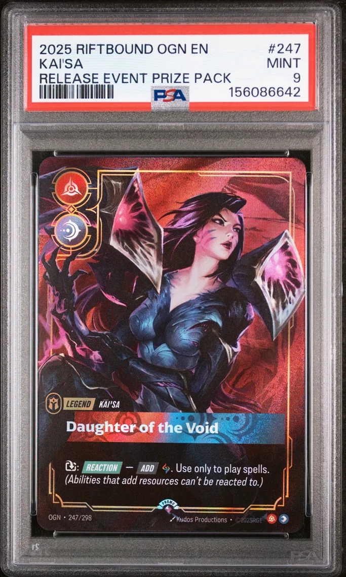 2025 #247 Kai'SA - Daughter of the Void PSA 9 Riftbound: League of Legends Ogn-Origins