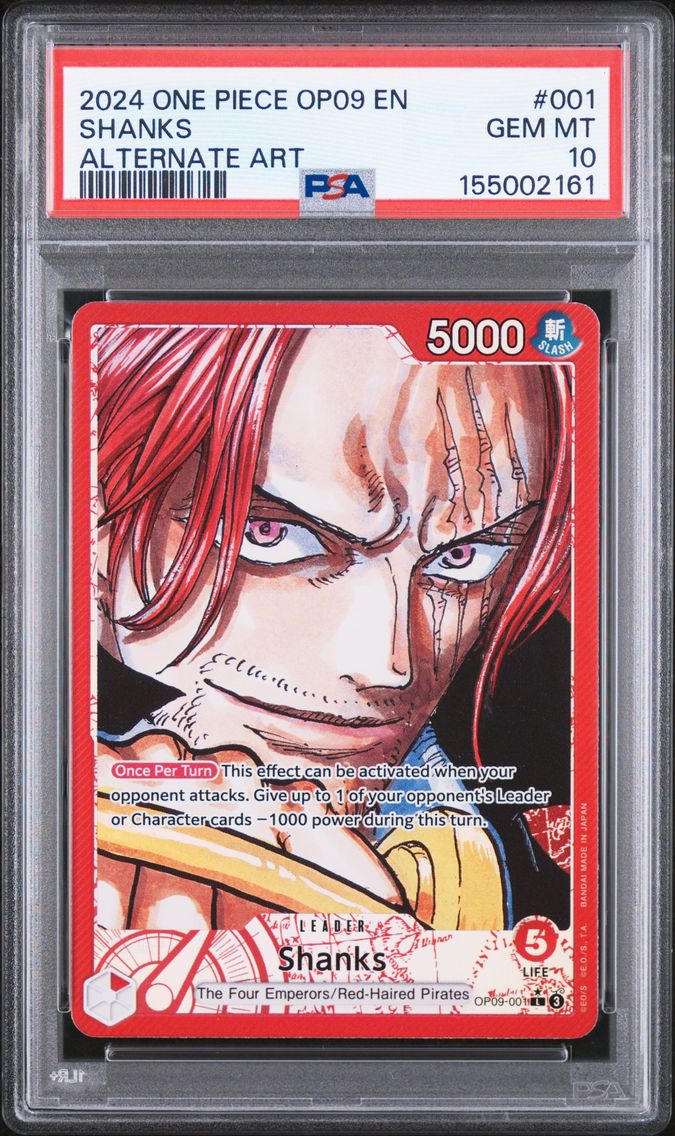 2024 #001 Shanks PSA 10 One Piece OP09-Emperors in the New World