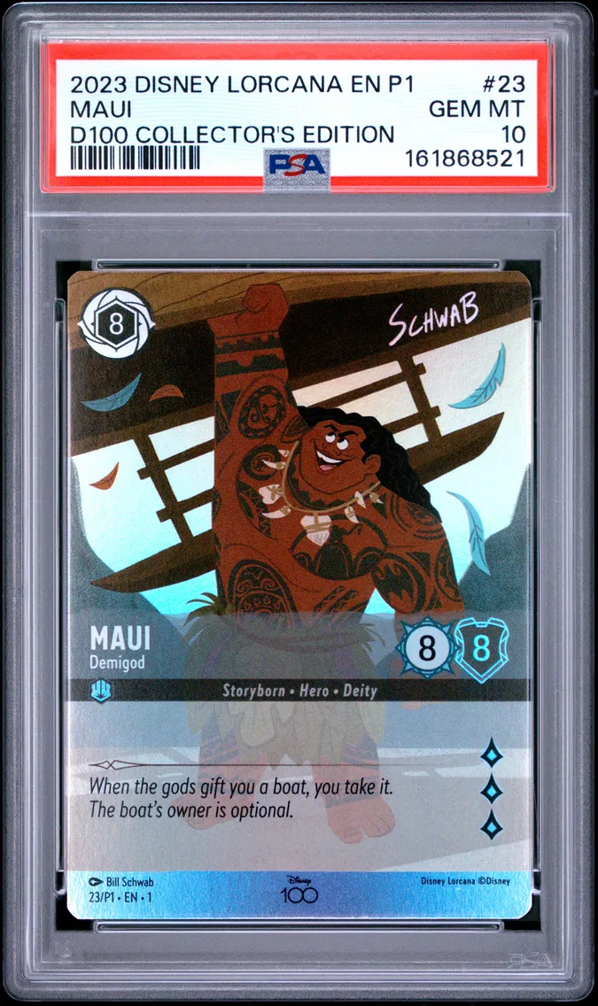 2023 #23 Maui - Demigod PSA 10 Disney Lorcana EN P1-Promo